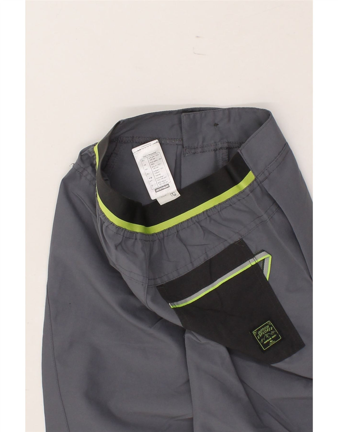 DECATHLON Boys Chino Shorts 8-9 Years W23  Grey Polyester Vintage Decathlon and Second-Hand Decathlon from Messina Hembry 