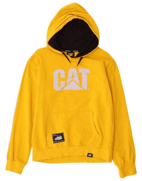 Felpa con cappuccio grafica per ragazzi Caterpillar 15-16 anni in cotone giallo