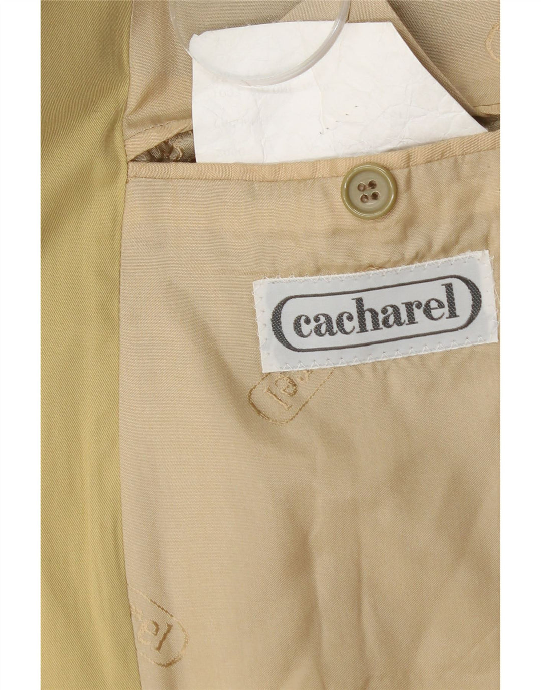 Giacca blazer da uomo a 2 bottoni Cacharel IT 52 XL in cotone beige