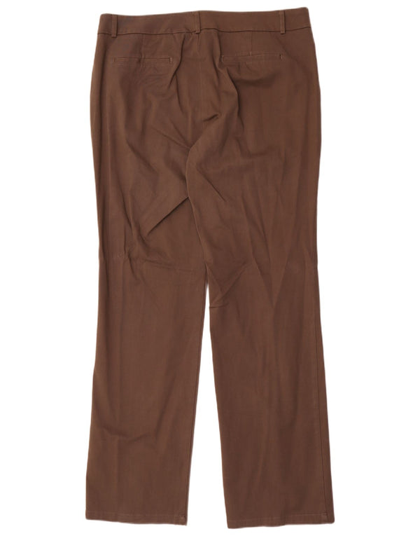 Pantaloni casual dritti da donna Dockers Ideal Fit US 16 2XL W36 L34 Marrone