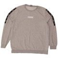 Felpa grafica da uomo Puma Jumper XL in cotone color block grigio