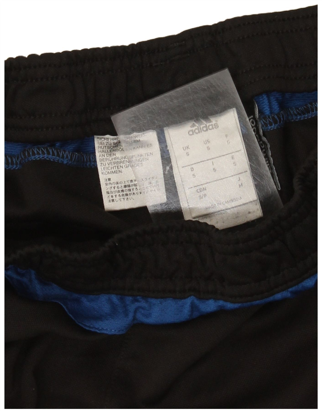 Pantaloni da tuta da uomo ADIDAS piccoli in poliestere nero