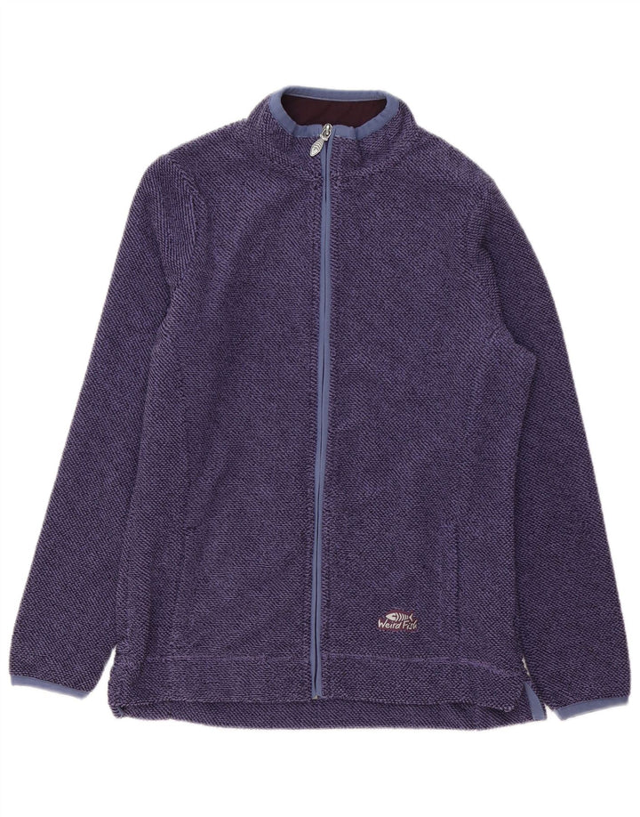 WEIRD FISH Giacca da tuta oversize da donna UK 10 Small Viola