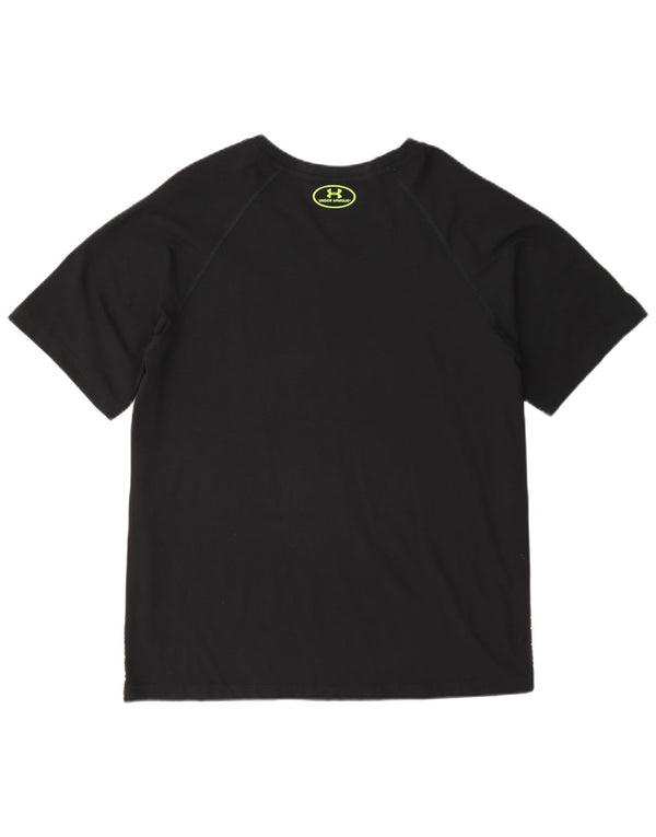 Maglietta Under Armour da uomo Heat Gear Top 2XL nera chiazzata