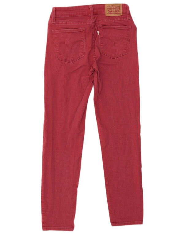 Jeans Levi's 712 Slim da donna W25 L26 in cotone rosso