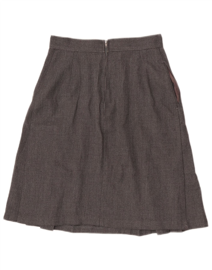 Gonna a trapezio per ragazze Marks & Spencer 11-12 anni W23 poliestere grigio