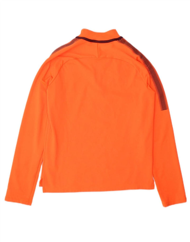 NIKE Boys Barcelona Pullover Tracksuit Top 12-13 Years Large Orange