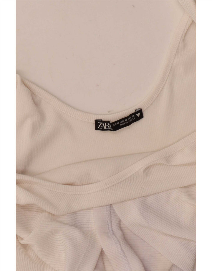 Canottiera Zara da donna UK 12 media bianca