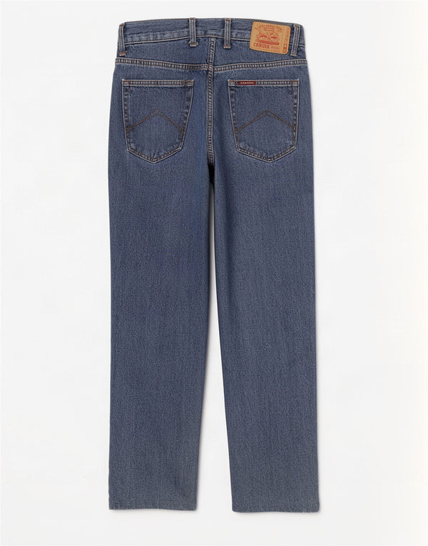 Jeans dritti Carrera 700 da donna W38 L30 cotone blu