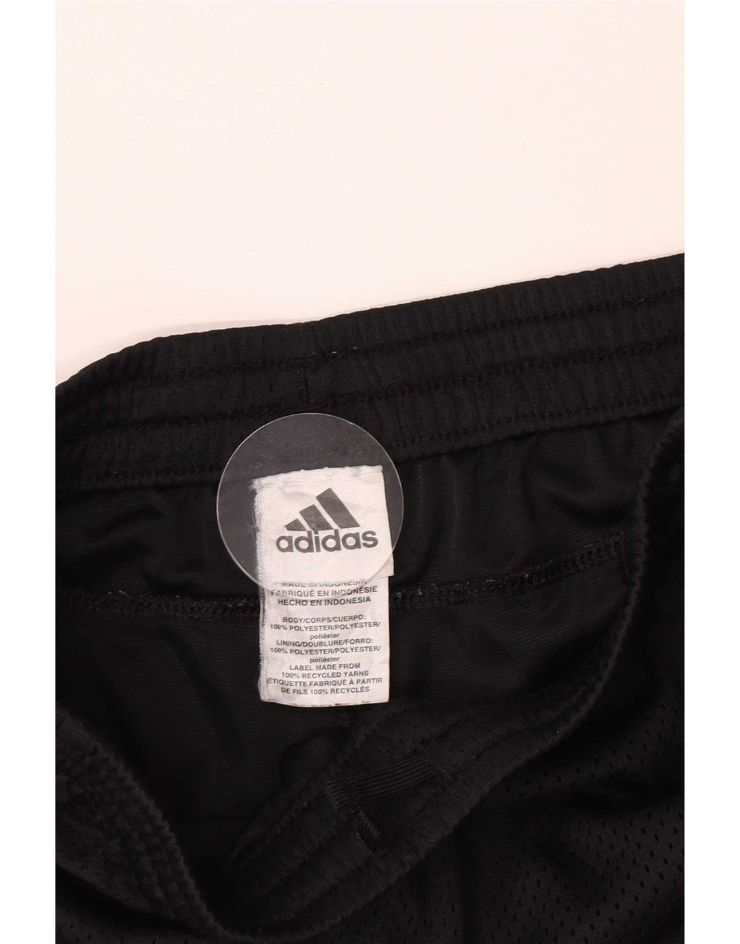Pantaloncini sportivi Adidas da ragazzo 8-9 anni piccoli in poliestere nero