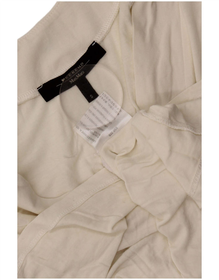 Max Mara Camicetta a maniche corte da weekend da donna Top UK 10 Small Bianca