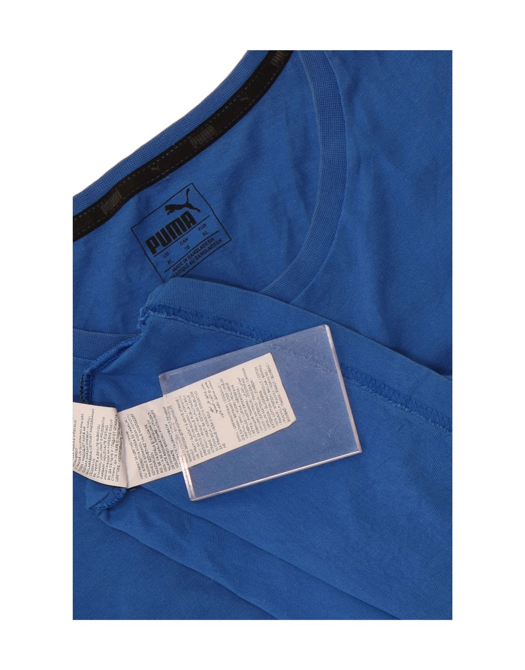 T-shirt da uomo Puma Top XL in cotone blu