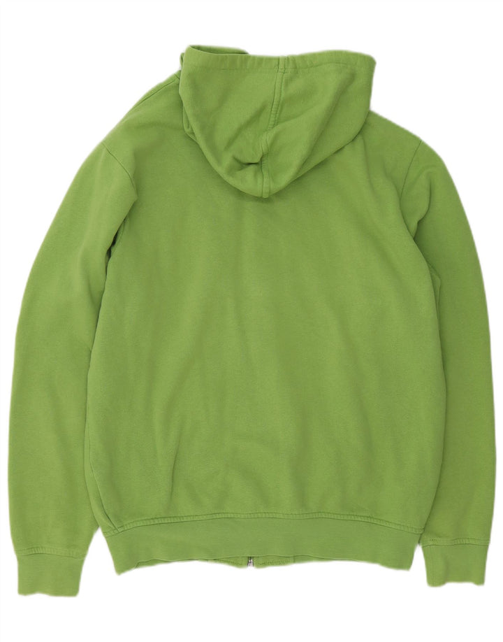 Maglione con cappuccio e zip da uomo Kappa grande in cotone verde