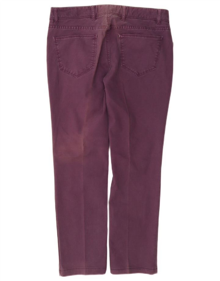 Pantaloni corti slim da donna Massimo Dutti W30 L26 Viola