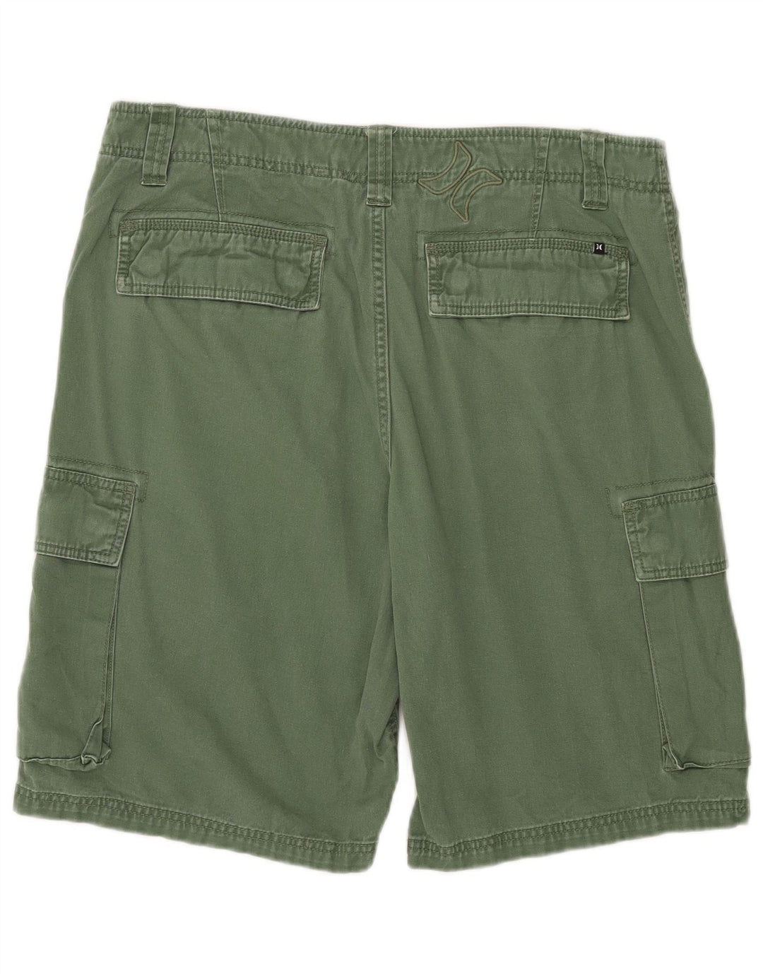 Pantaloncini cargo da uomo Hurley W34 Large in cotone verde