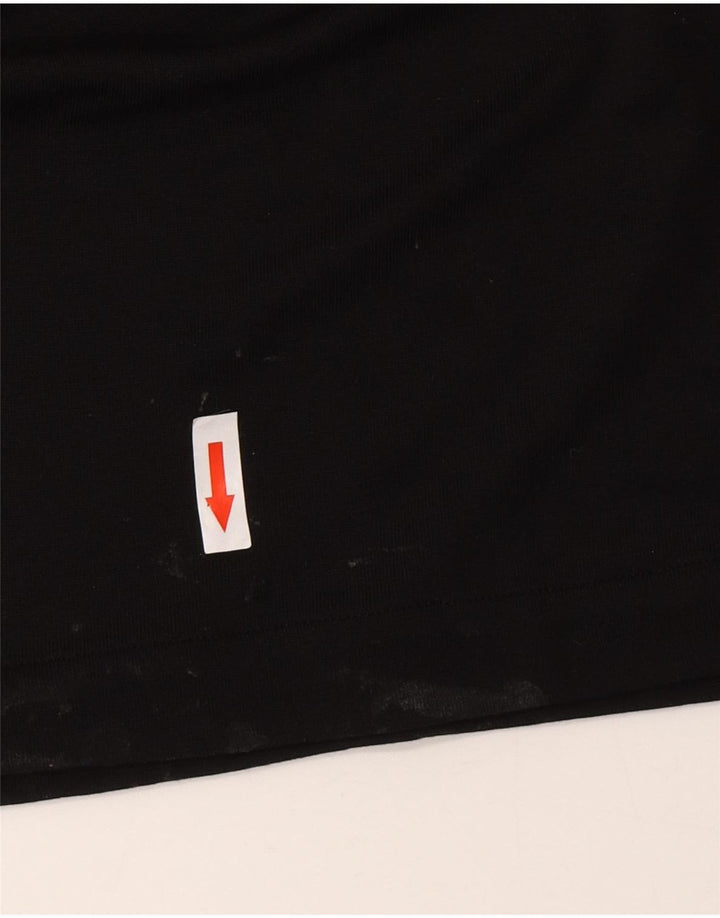 Massimo Dutti Abito lungo senza maniche da donna UK 10 Piccolo Lyocell nero