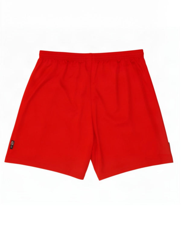 Pantaloncini sportivi Adidas Climalite da uomo di grandi dimensioni in poliestere rosso