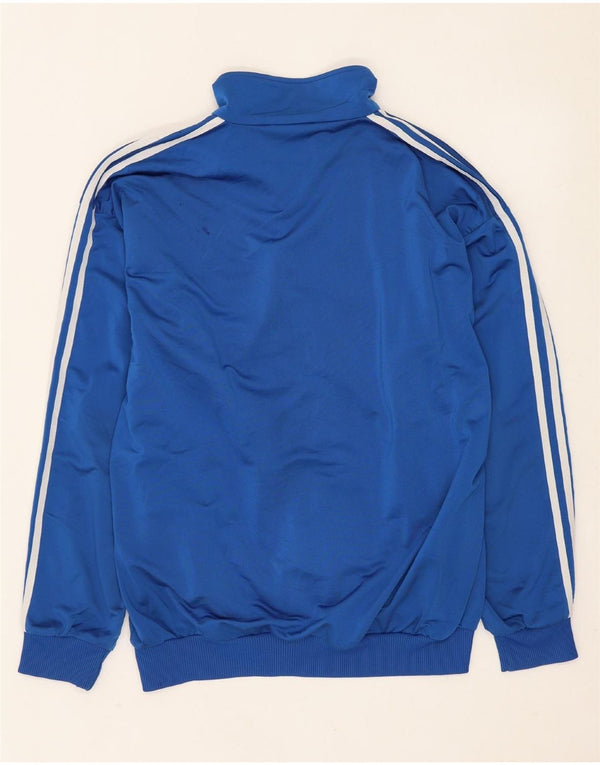 ADIDAS Giacca da tuta da uomo vestibilità ampia UK 40/42 Poliestere blu medio