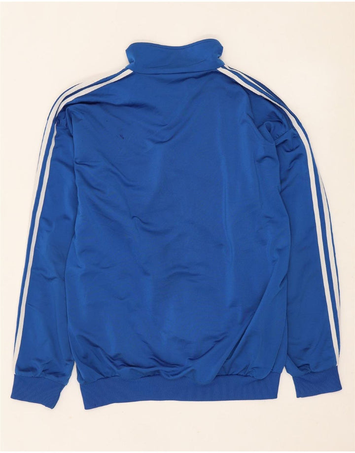 ADIDAS Giacca da tuta da uomo vestibilità ampia UK 40/42 Poliestere blu medio