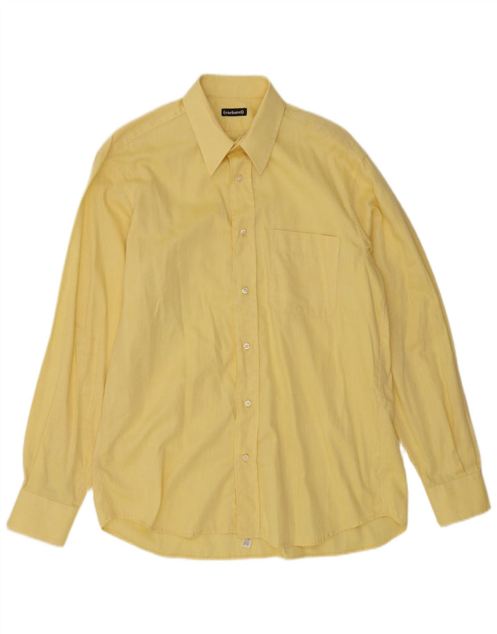 Camicia da uomo CACHAREL taglia 40 15 3/4 cotone giallo medio