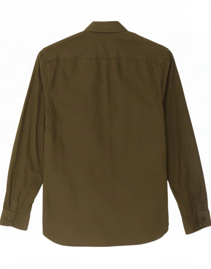Camicia da uomo Fred Perry piccola in cotone kaki