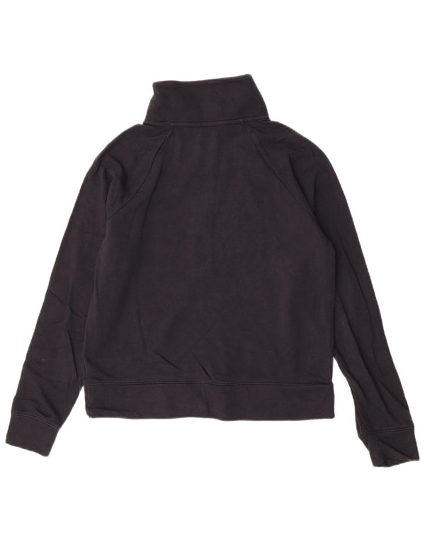 Maglia da ginnastica Under Armour da donna con zip e collo, UK 10, piccola, nera