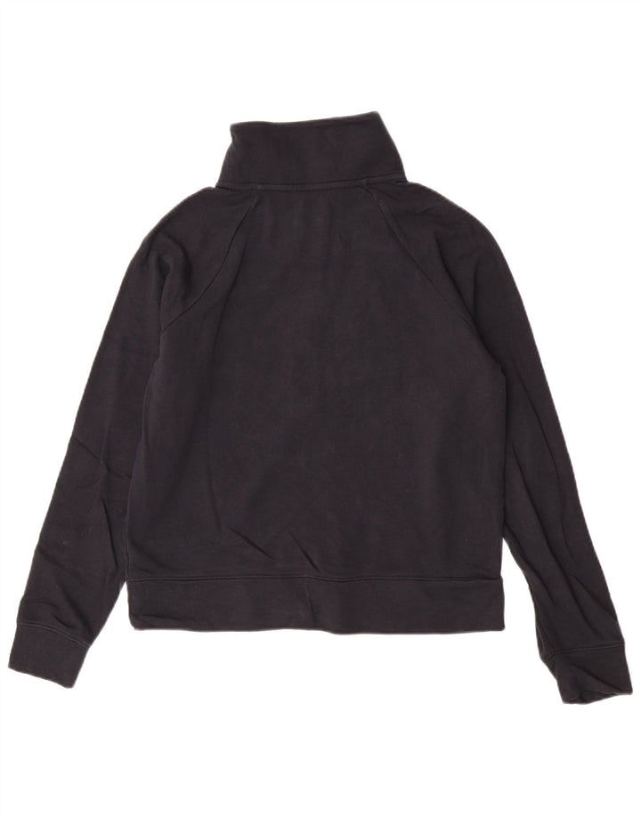 Maglia da ginnastica Under Armour da donna con zip e collo, UK 10, piccola, nera