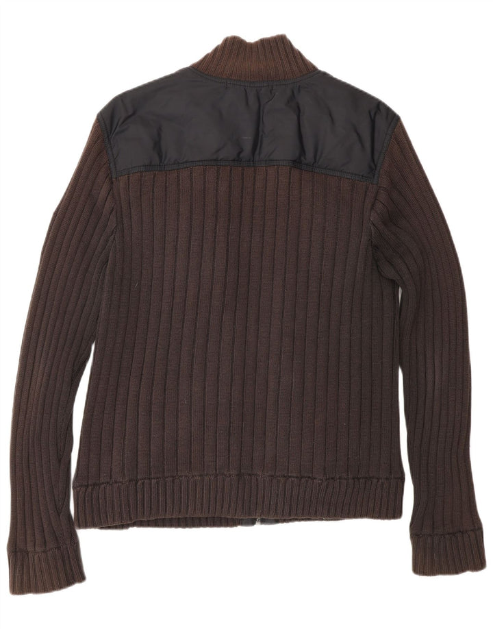 Calvin Klein Jeans Giacca da uomo Utility UK 36 Small Marrone Colourblock Nylon
