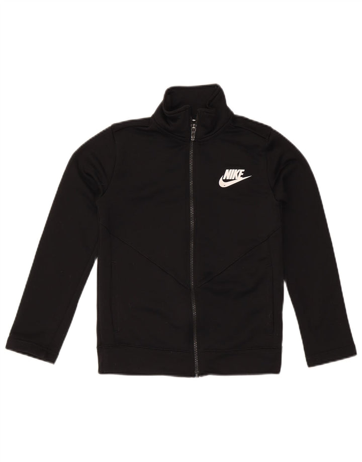 Giacca da tuta Nike da ragazzo, 8-9 anni, piccola, nera, in poliestere