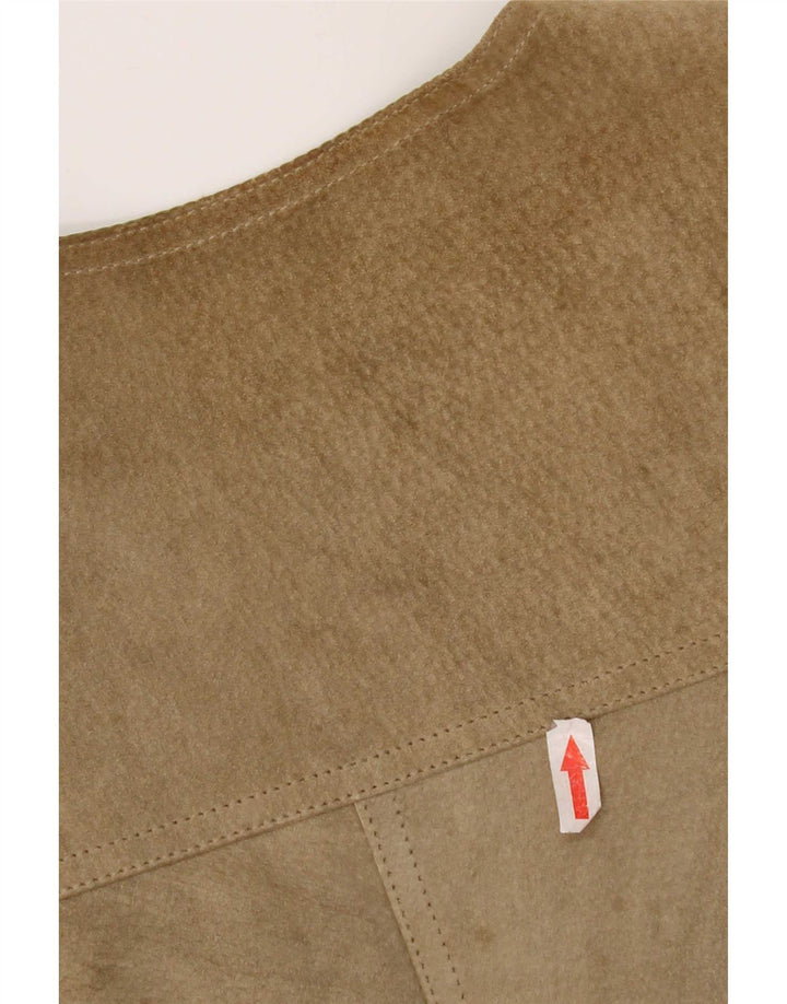 Gilet da uomo in pelle scamosciata Pionier medio kaki