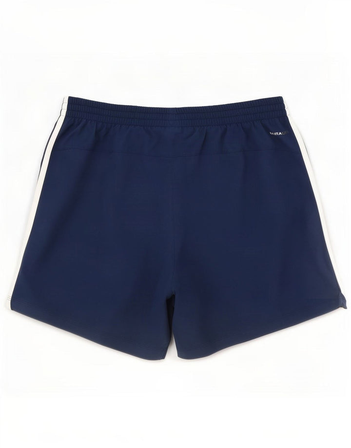 Pantaloncini sportivi Adidas Climalite da uomo di grandi dimensioni in poliestere blu navy