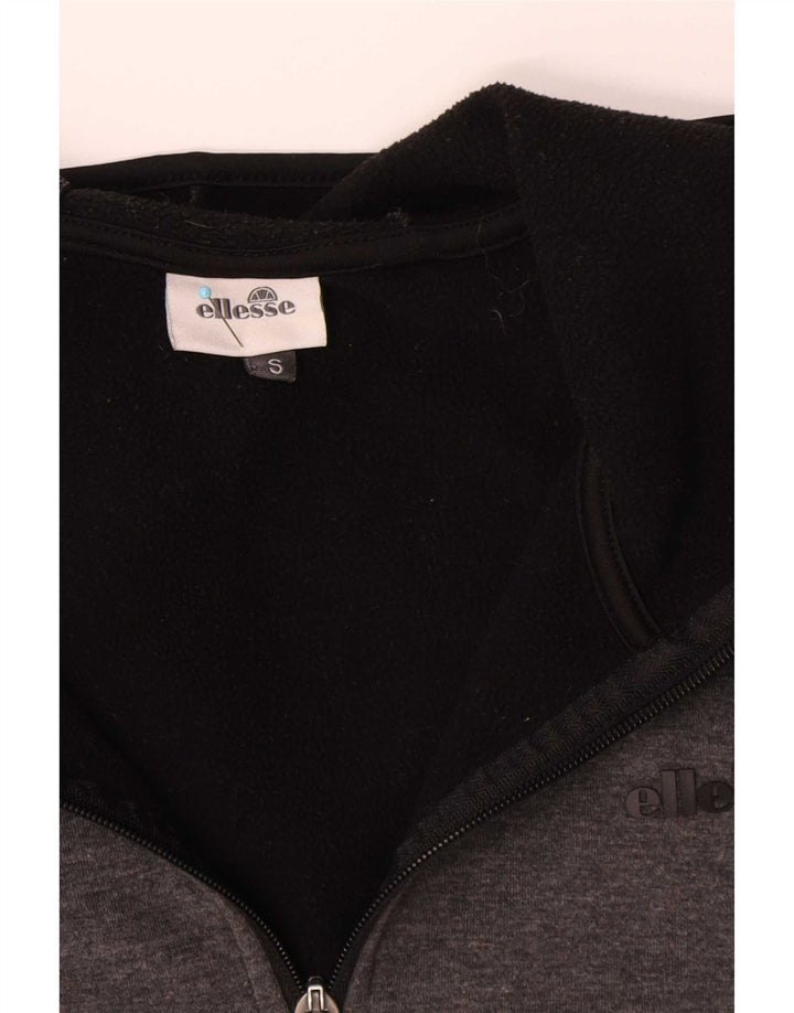 Maglione con cappuccio e zip da uomo Ellesse piccolo in poliestere grigio