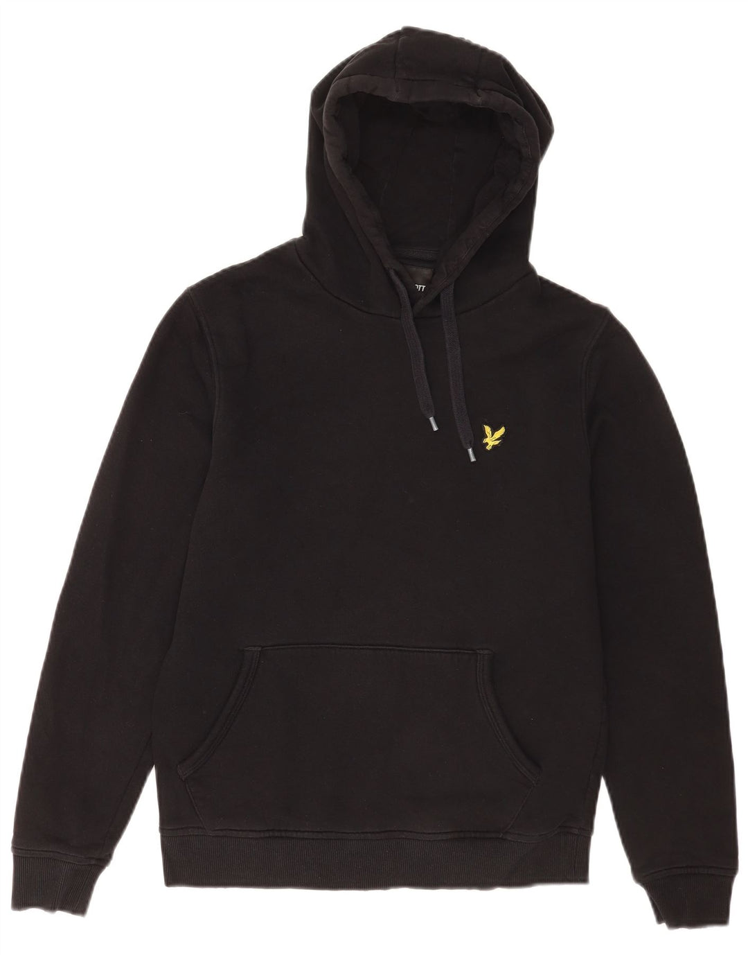 Felpa con cappuccio da uomo Lyle & Scott piccola in cotone nero