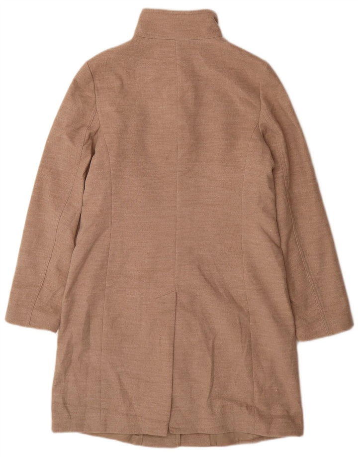 Cappotto da donna Marks & Spencer UK 10 piccolo poliestere beige