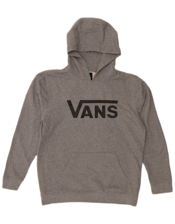 Felpa con cappuccio grafica da donna VANS UK 18 XL cotone grigio