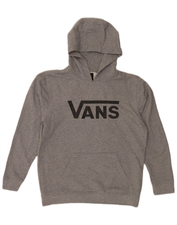 Felpa con cappuccio grafica da donna VANS UK 18 XL cotone grigio