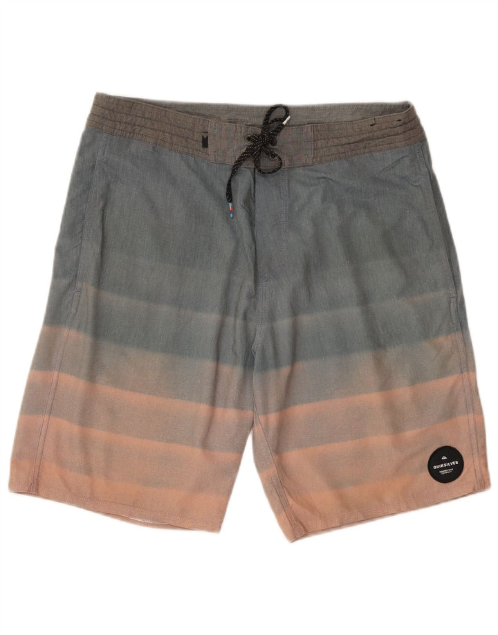 Pantaloncini da bagno da uomo Quiksilver Blu medio in poliestere color block