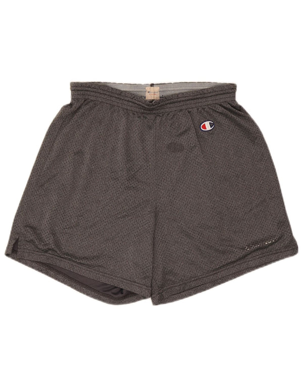 Pantaloncini sportivi da uomo Champion grandi in poliestere grigio