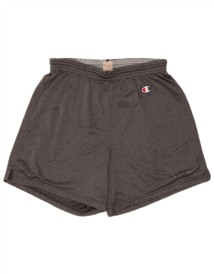 Pantaloncini sportivi da uomo Champion grandi in poliestere grigio