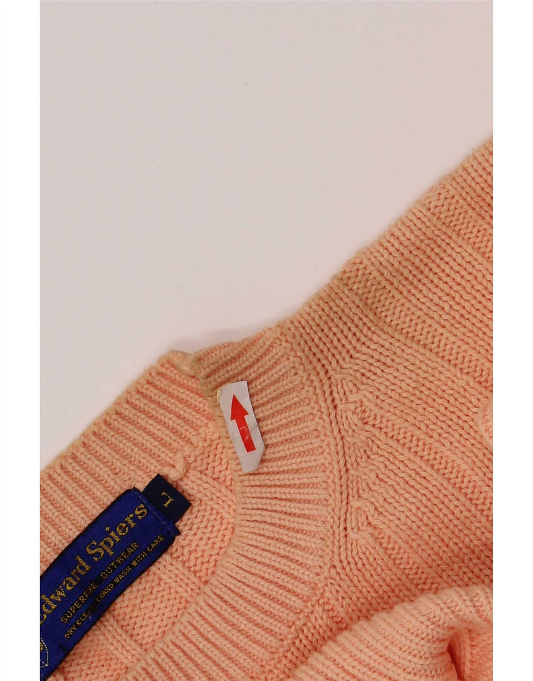 Maglione girocollo da uomo Edward Spires grande in cotone arancione