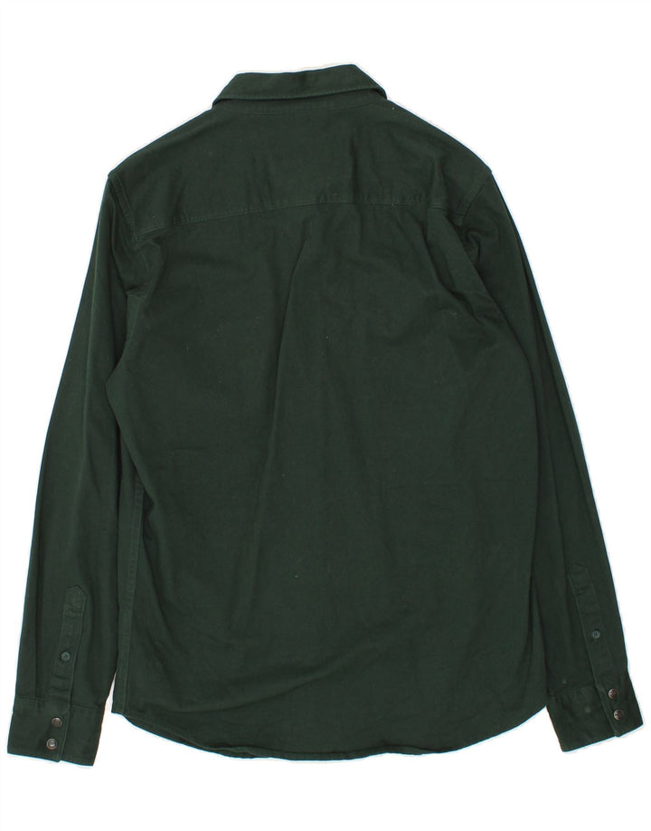 MOUNTAIN RIDGE Mens Shirt Small Green Cotton Vintage Mountain Ridge and Second-Hand Mountain Ridge from Messina Hembry 