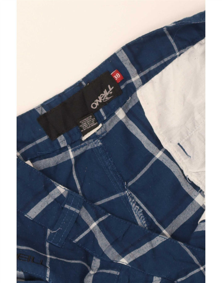 Pantaloncini chino da uomo O'Neill W38 XL poliestere a quadri blu
