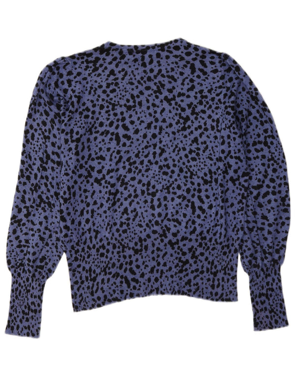 Maglione maglione con scollo a barca da donna Marks & Spencer UK 12 Blu medio