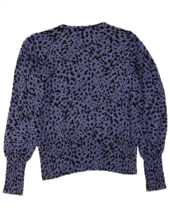Maglione maglione con scollo a barca da donna Marks & Spencer UK 12 Blu medio