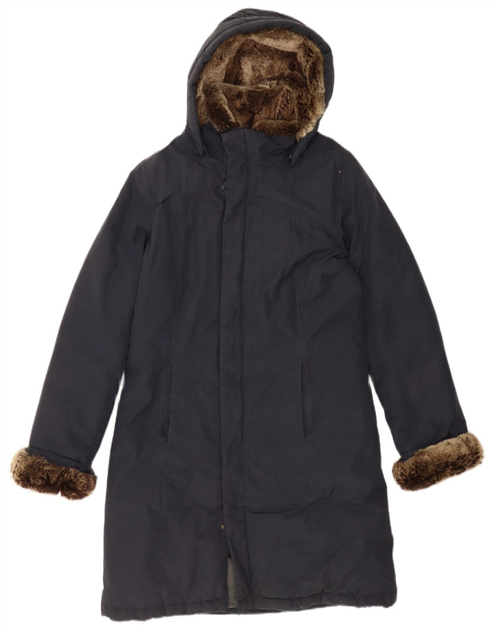 Cappotto imbottito con cappuccio da uomo Woolrich UK 38 Cotone medio blu navy
