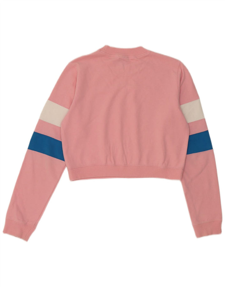 Felpa corta da donna Champion UK 14 Colorblock rosa medio