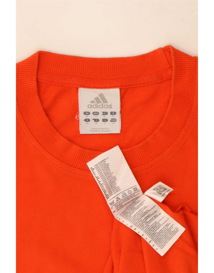 T-shirt da uomo Adidas Top in cotone arancione medio