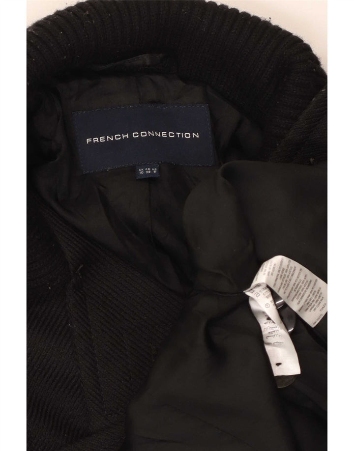 Cappotto doppiopetto da donna French Connection UK 10 piccolo poliestere nero