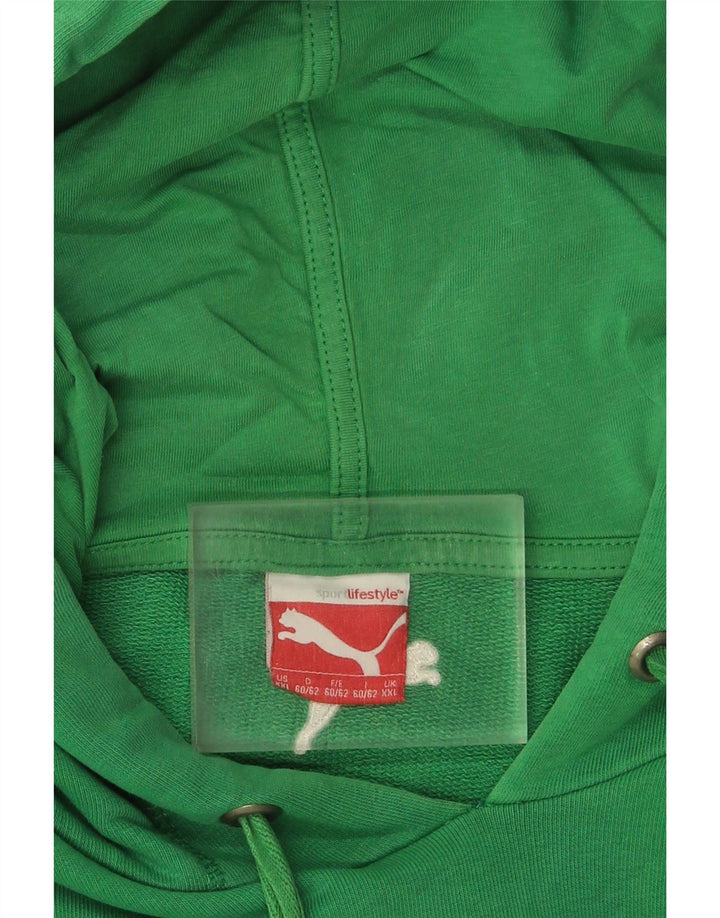 Felpa con cappuccio grafica da uomo Puma 2XL Verde