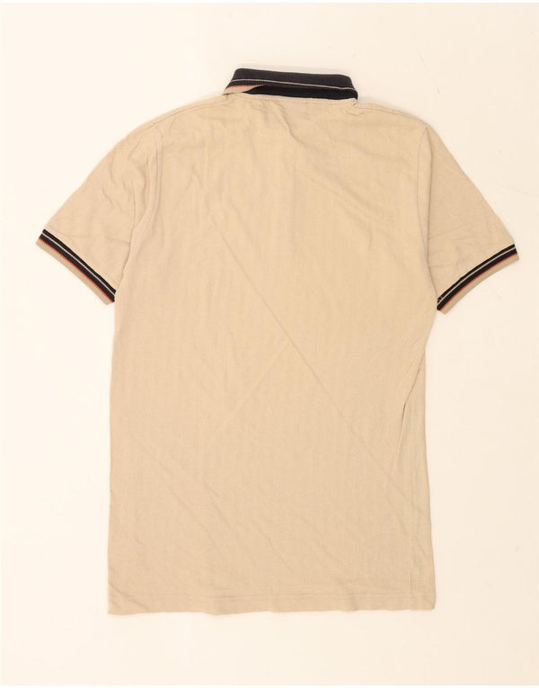 Polo da rugby da uomo Reebok piccola in cotone a righe beige